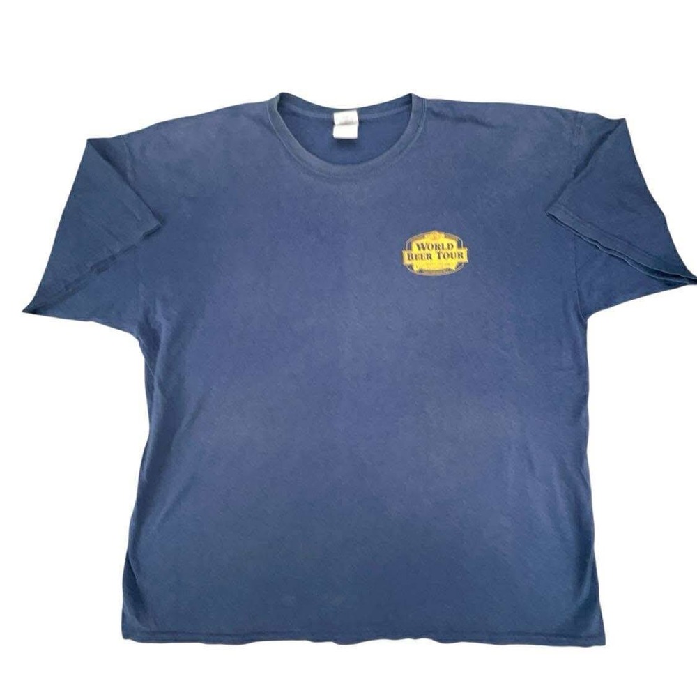 Vintage Boulevard Beer Tour 2010 T Shirt Gildan Blue Mens 2XL Graphic